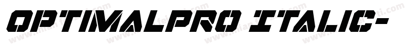 OptimaLPro Italic字体转换